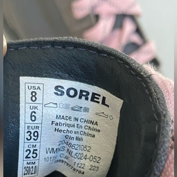 NWOB Sorel Evie II Lace Wedge Booties Size 8 - Picture 8 of 8